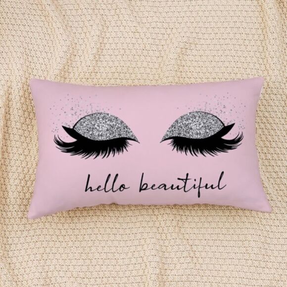 Hello Beautiful Pillow Cover - Picture 1 of 3